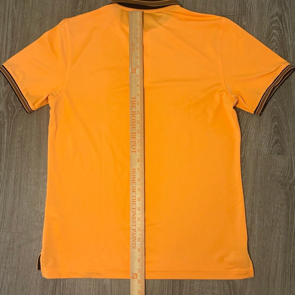Psycho Bunny Sport Polo Shirt Men’s Medium Orange Performance Golf Logo Peru - Picture 6 of 11